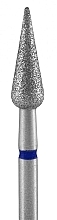 Парфумерія, косметика Фреза алмазна "Груша", синя, діаметр 4 мм, робоча частина 12 мм - Staleks Pro