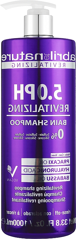 Восстанавливающий шампунь для волос - Abril et Nature 5.0 PH Revitalizing Bain Shampoo — фото N2