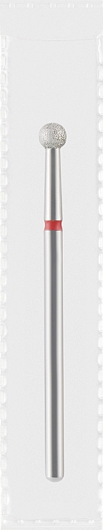 Фреза алмазна червона "Куля", діаметр 3,5 мм - Divia DF001-35-R — фото N1