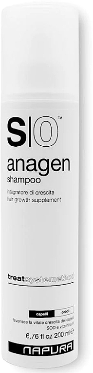 Укрепляющий шампунь с активатором роста - Napura S0 Anagen Shampoo — фото N1