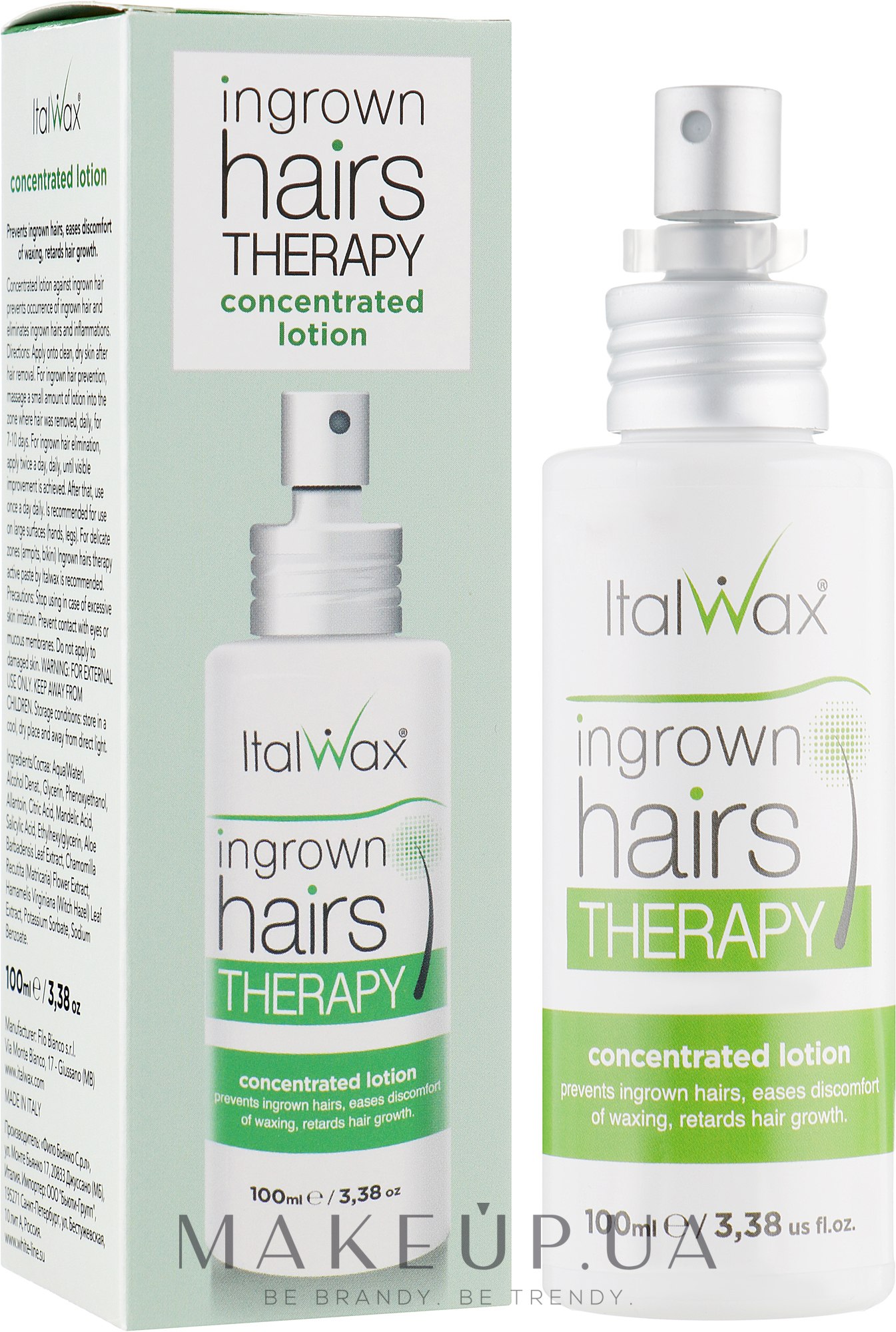Лосьон-сыворотка против вросших волос - ItalWax Ingrown Hairs Therapy Concentrated Lotion — фото 100ml