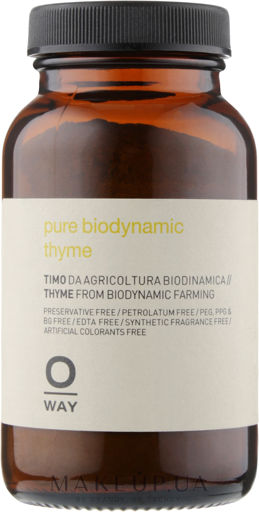 Пудра тимьяна для кожи головы - Oway Purifying Pure Biodynamic Thyme — фото 80g
