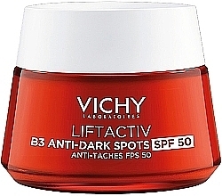 Парфумерія, косметика Антивіковий крем для корекції пігментних плям та зморшок, високий ступінь захисту SPF50 - Vichy LiftActiv B3 Anti-Dark Spots Cream SPF50 *