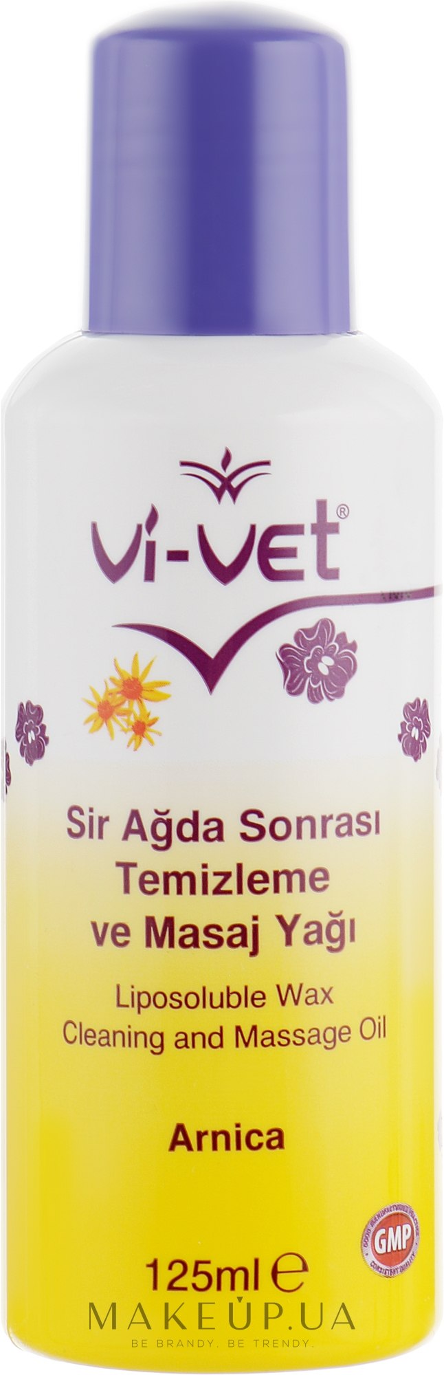 Массажное масло после депиляции с экстрактом арники - Vi-Vet Cleaning And Massage Oil — фото 125ml