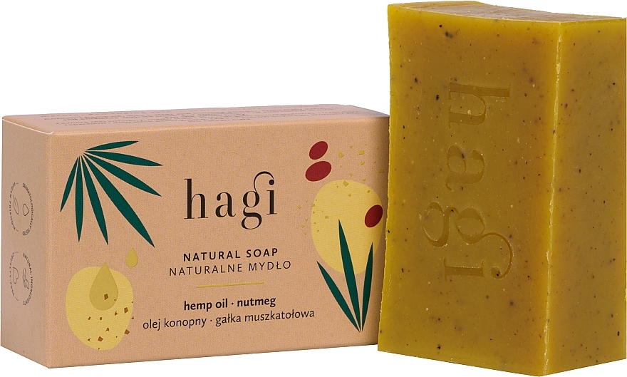 Натуральне мило з мускатним горіхом - Hagi Soap — фото N1