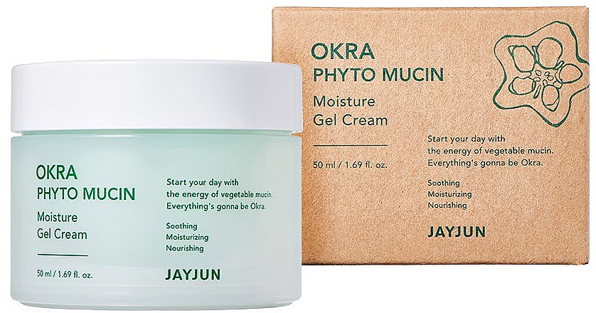 Зволожувальний крем-гель з фітомуцином - Jayjun Okra Phyto Mucin Moisture Gel Cream — фото N1
