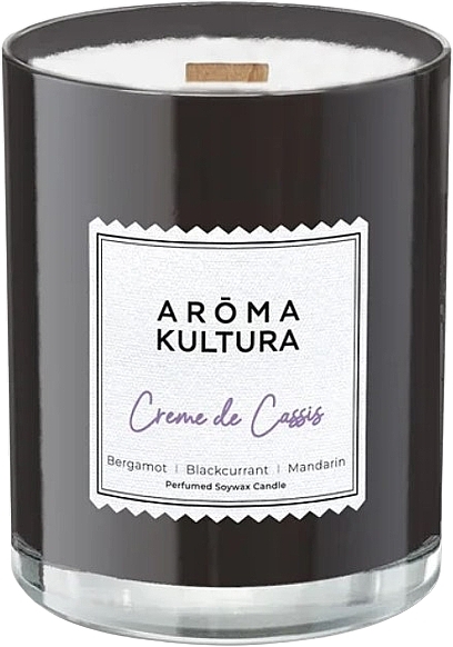 Парфюмированная свеча Creme de Cassis - Aroma Kultura Perfumed Soywax Candle — фото N1
