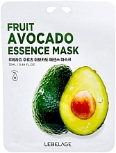 Парфумерія, косметика Тканинна маска для обличчя з екстрактом авокадо - Lebelage Fruit Avocado Essence Mask
