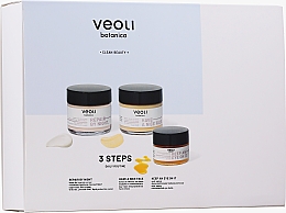 Парфумерія, косметика Набір - Veoli Botanica 3 Steps Daily Routine (f/cr/60ml + f/cr/60ml + eye/cr/15ml)