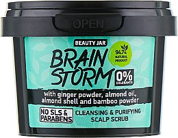 Скраб очищувальний для шкіри голови "Brain Storm" - Beauty Jar Cleansing & Purifying Scalp Scrub — фото N2