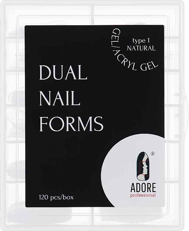 Верхние формы для наращивания - Adore Professional Dual Nail Forms — фото N1