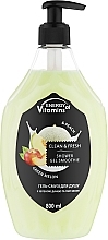 Парфумерія, косметика Гель-смузі для душу "Green Melon & Peach" - Energy of Vitamins Clean&Fresh Shower Gel Smoothie