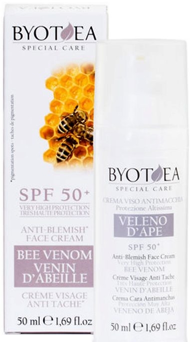 Крем для обличчя "Антиопіки" - Byothea Bee Venom Anti-Blemish Face Cream SPF 50+ — фото N1