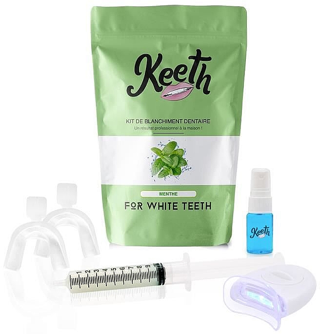 Набір для відбілювання зубів "М'ята" - Keeth Mint Teeth Whitening Kit — фото N1