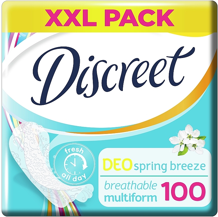 Щоденні гігієнічні прокладки Deo Spring Breeze, 100 шт - Discreet — фото N1