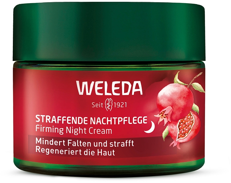 УЦЕНКА Ночной крем-лифтинг "Гранат и пептиды Маки перуанской" - Weleda Pomegranate & Poppy Peptide Firming Night Cream * — фото N1