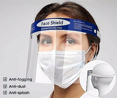 Прозрачный лицевой щиток 99998 - Erlinda Solingen Face Shield Full Visor — фото N2