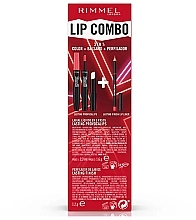 Парфумерія, косметика Набір - Rimmel Lip Combo Provocalips Lot (lipstick + lip/liner/1.2g)