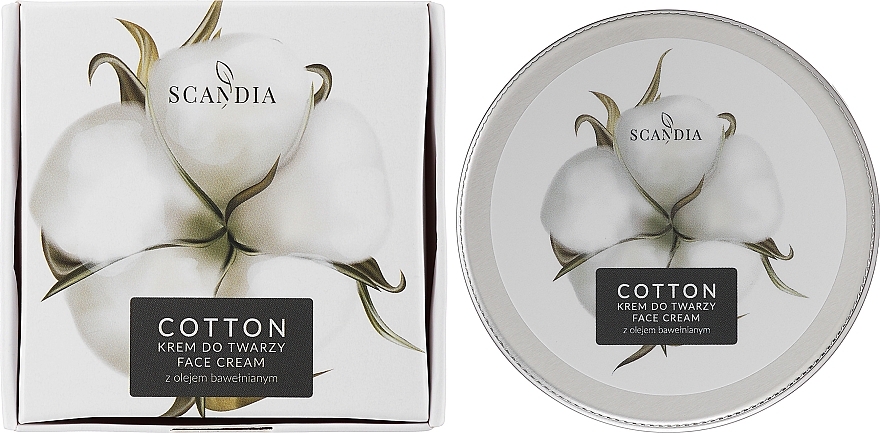 Крем для обличчя з бавовняною олією - Scandia Cosmetics Cotton — фото N2