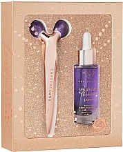 Набор - Crystallove Amethyst 3D Lift & Sculpt Set Limited Edition (ser/30ml + massager/1pc) — фото N2