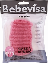 Спонж для лица и тела "Роза" - Bebevisa Konjac Sponge — фото N1