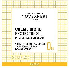 Насыщенный крем для защиты кожи - Novexpert Omegas Protective Rich Cream (пробник) — фото N1