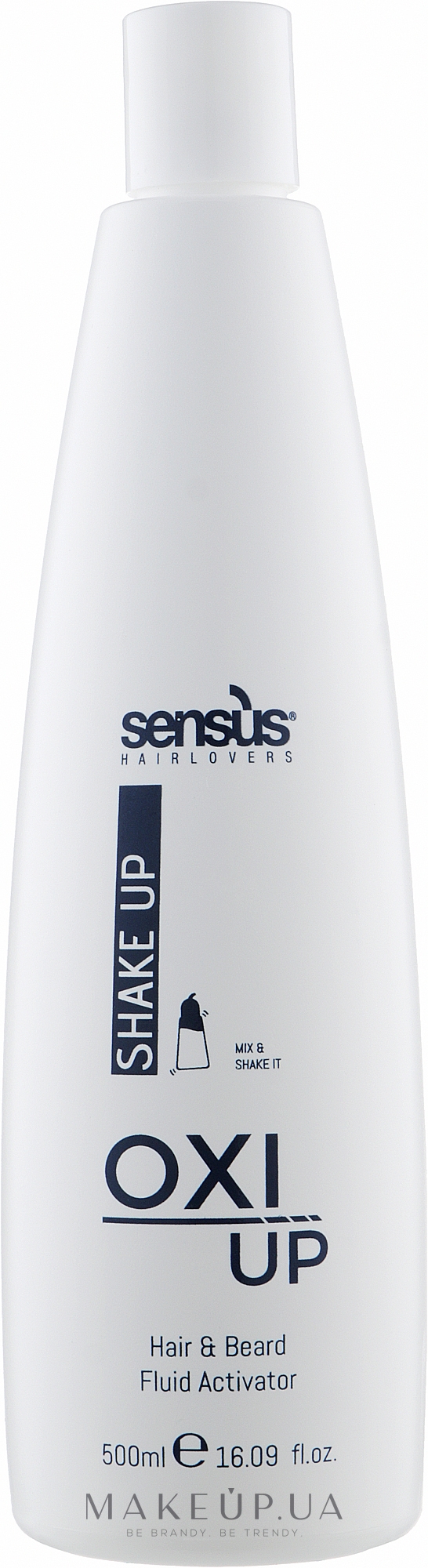Активатор цвета для волос - Sensus Shake Up Oxi Up Hair & Beard Fluid Activator — фото 500ml