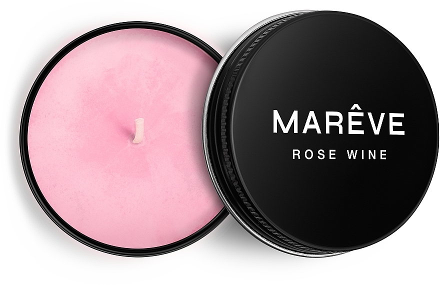 ПОДАРОК! Свеча массажная парфюмированная для тела "Rose Wine" - MARÊVE — фото N2