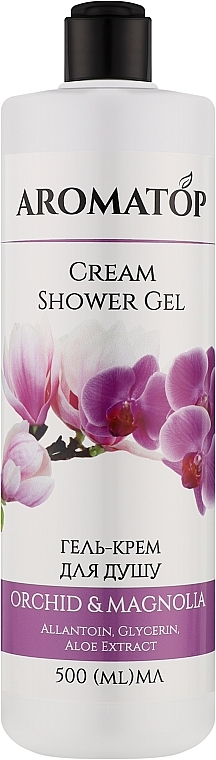 Крем-гель для душа "Орхидея-Магнолия" - Aromatop Cream Shower Gel — фото N1