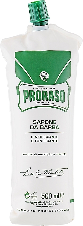 УЦІНКА Крем для гоління з екстрактом евкаліпта і ментолу - Proraso Green Line Refreshing Shaving Cream * — фото N5