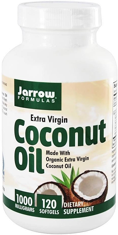 Кокосовое масло - Jarrow Formulas Coconut Oil Extra Virgin 1000mg — фото N1