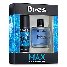Bi-Es Max Ice Freshness - Набор (lot/100ml + deo/150ml) — фото N1