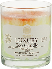 Свеча из пальмового воска в стакане "Иланг-Иланг" - Saules Fabrika Luxury Eco Candle — фото N1