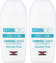 Набор - Isdin Lambda Control Roll On Emulsion Duo (deo/2x50ml) — фото N1