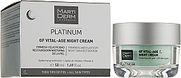 Ночной крем для лица - MartiDerm Platinum Gf Vital Age Night Cream — фото N2