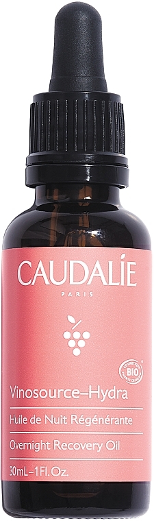 Ночное масло для лица восстанавливающее - Caudalie Vinosource-Hydra Overnight Recovery Oil — фото N1