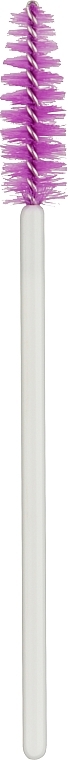 Одноразовые щеточки для ресниц и бровей, 100шт, бело-фиолетовые - Miss Claire — фото N2
