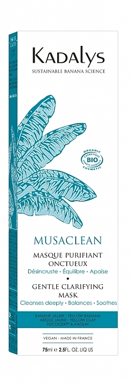 Нежная очищающая маска для лица - Kadalys Musaclean Gentle Clarifying Mask — фото N2