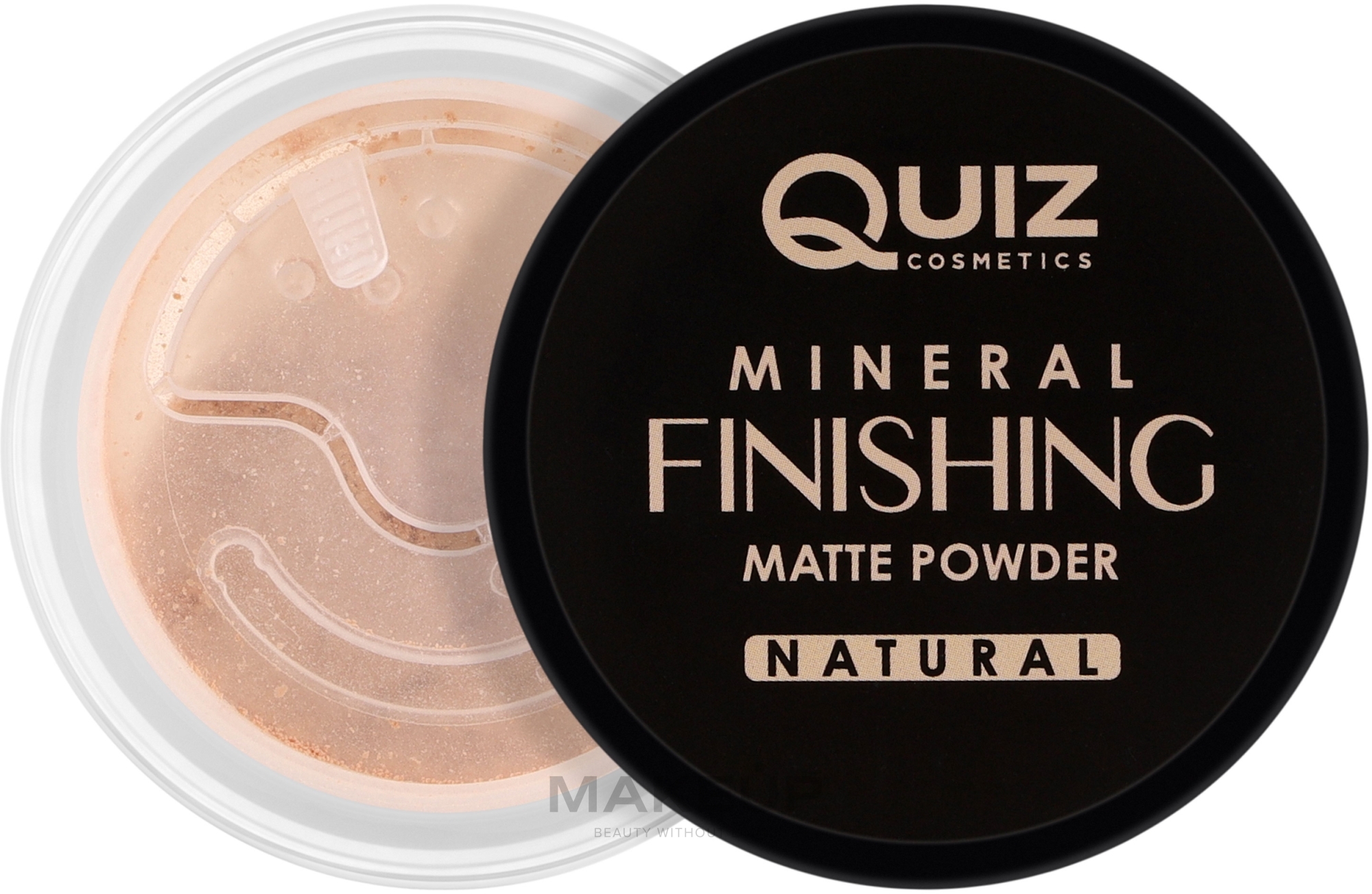Мінеральна пудра для обличчя - Quiz Cosmetics Mineral Finishing Matte Powder — фото 01 - Natural