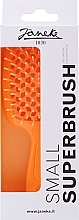 Расческа для волос, оранжевая - Janeke Superbrush Small — фото N1