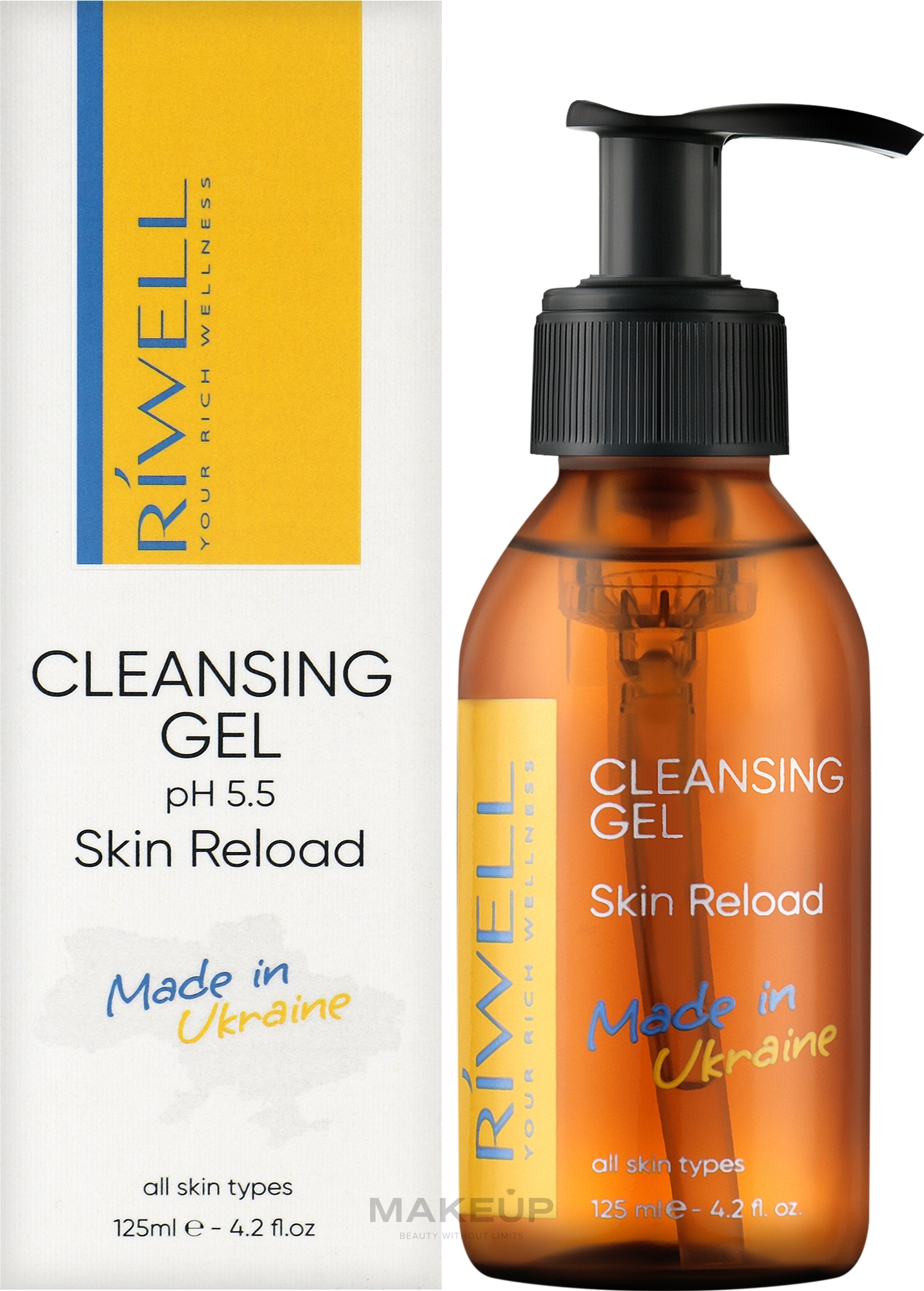 УЦЕНКА Гель для умывания безсульфатный с аминокислотами и бетаином - Riwell Skin Reload Cleansing Gel pH 5.5 * — фото 125ml