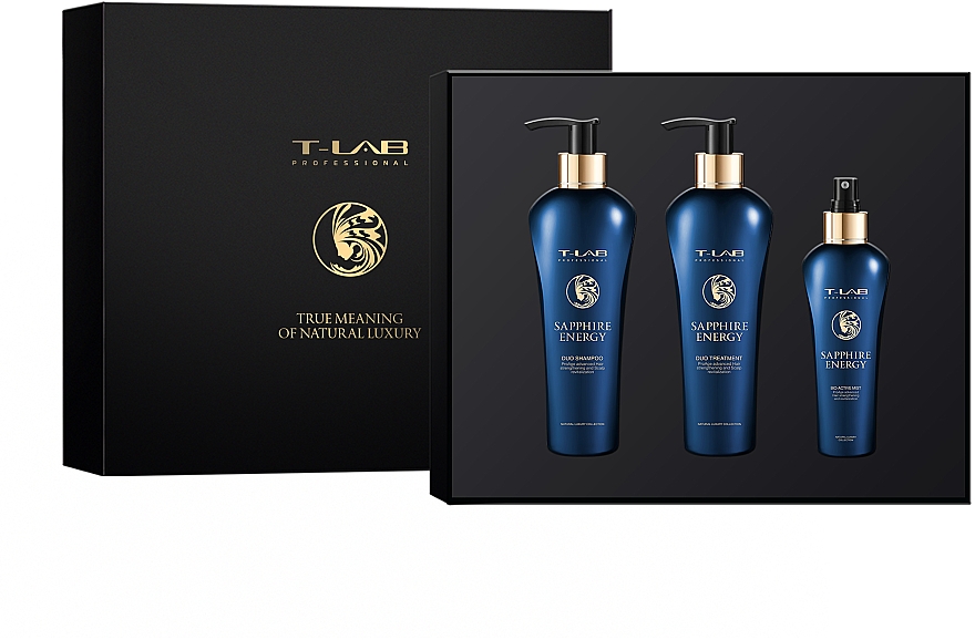 Набір - T-LAB Professional Sapphire Energy Ritual (shmp/300ml + cond/300ml + h/mist/150ml) — фото N1