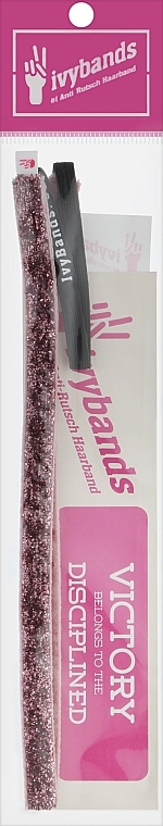 Пов'язка на голову, рожева - Ivybands Fresco Glitter Hair Band — фото N1