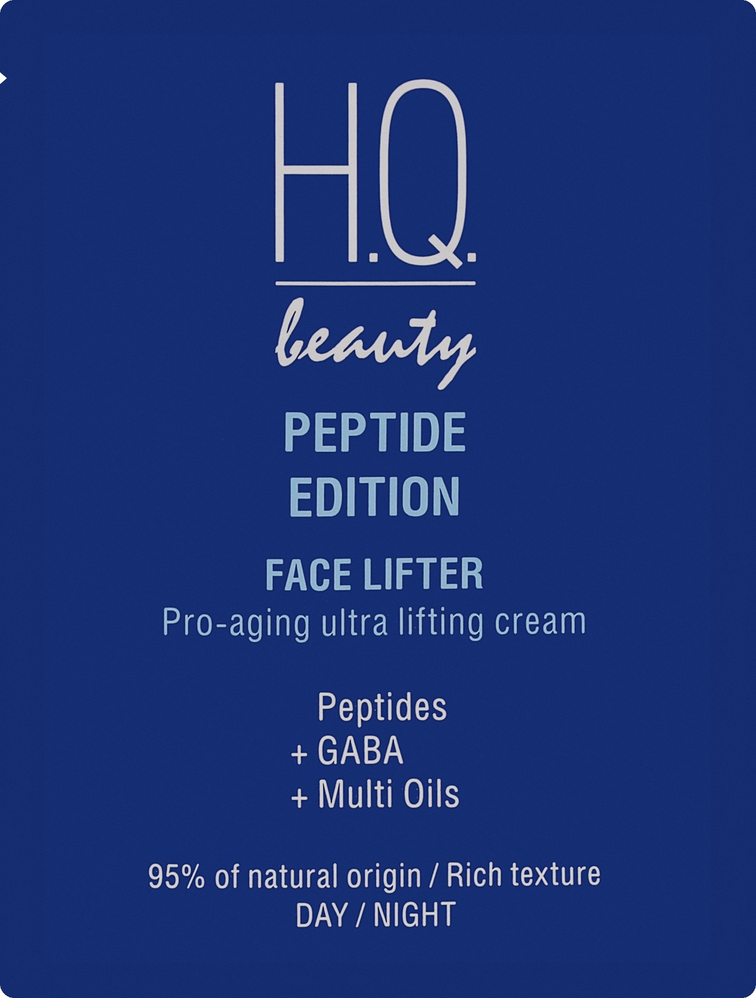 Лифтинг-крем для лица - H.Q.Beauty Peptide Edition Face Lifter (пробник) — фото 3ml