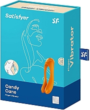 Вібратор на палець, помаранчевий - Satisfyer Candy Cane Finger Vibrator Orange — фото N3