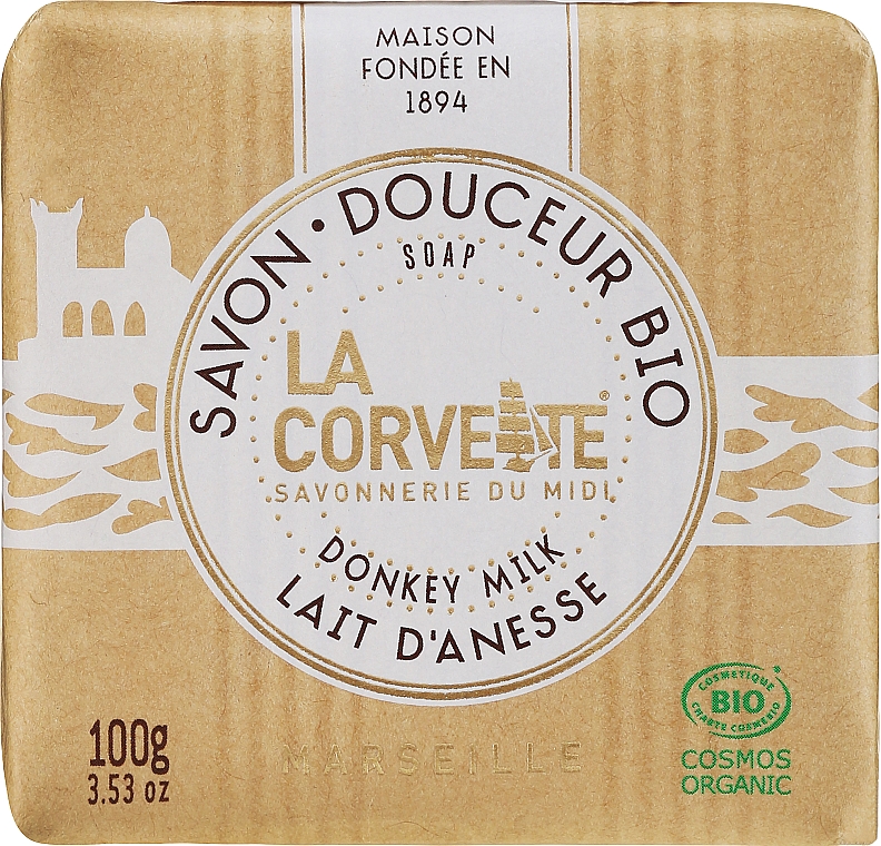Органическое мыло "Ослиное молоко" - La Corvette Donkey Milk Soap 
