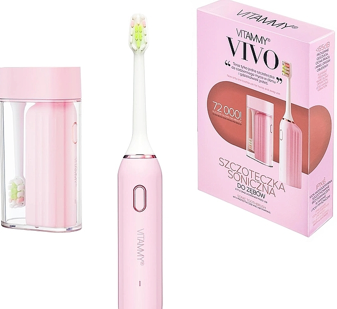 Електрична зубна щітка "Vivo Pink" - Vitammy — фото N1