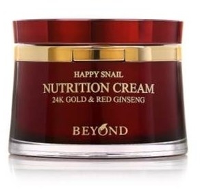 Питательный крем для лица - Beyond Happy Snail 24K Gold&Red Ginseng Nutrition Cream