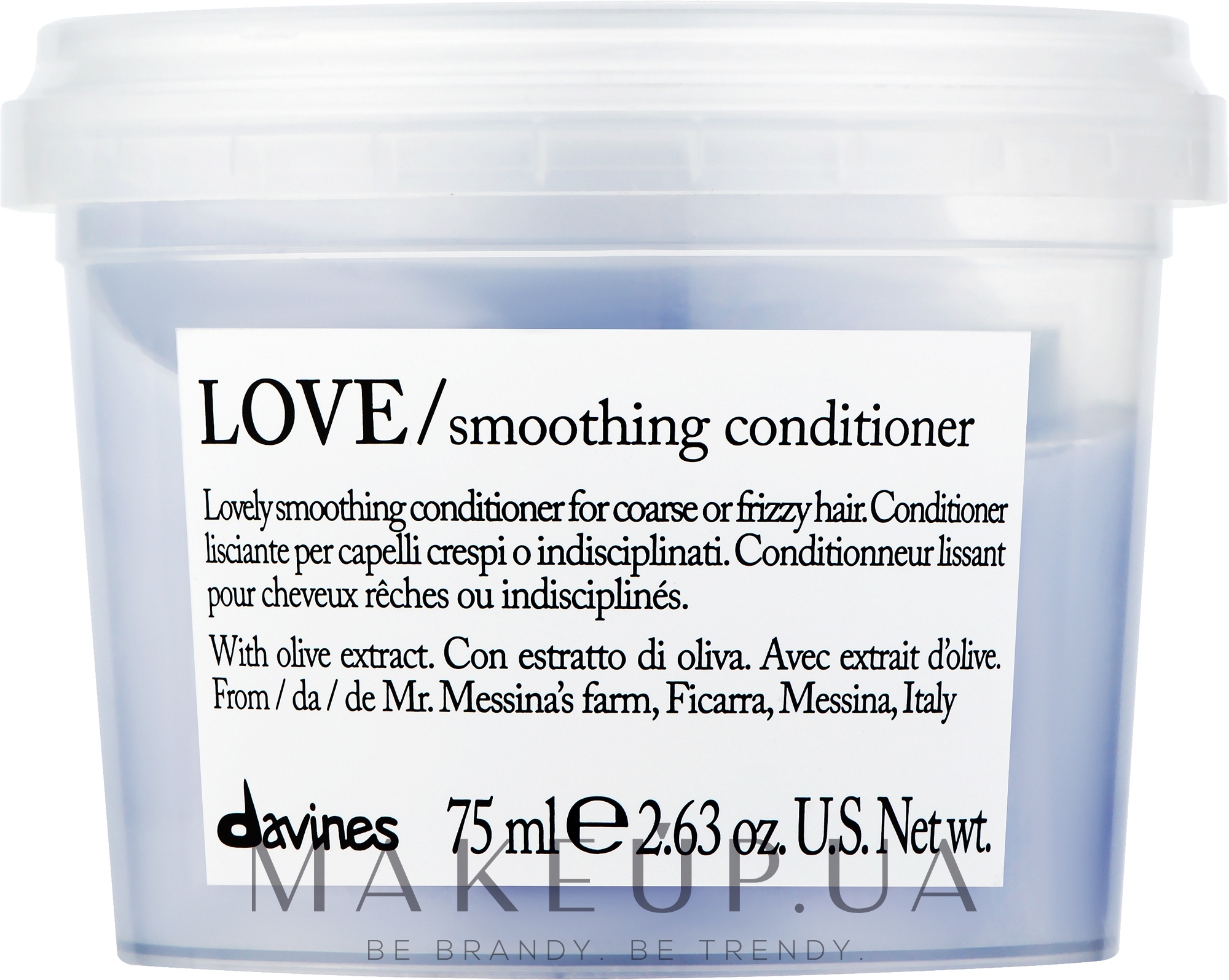 Кондиционер для разглаживания завитка - Davines Love Lovely Smoothing Conditioner — фото 75ml