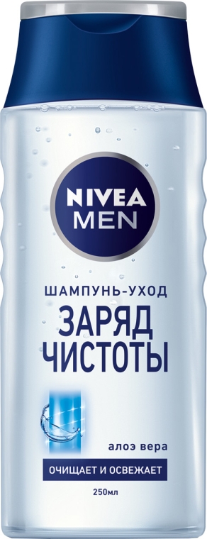 Шампунь-догляд "Заряд чистоти" з алое вера - NIVEA MEN